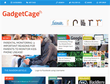 Tablet Screenshot of gadgetcage.com